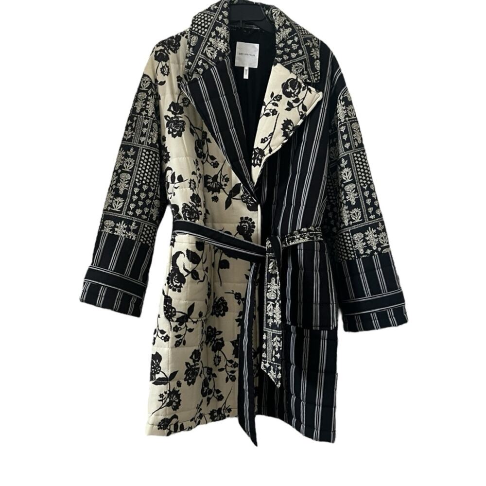 Avec Les Filles Quilted Robe Coat Size M - Picture 3 of 9